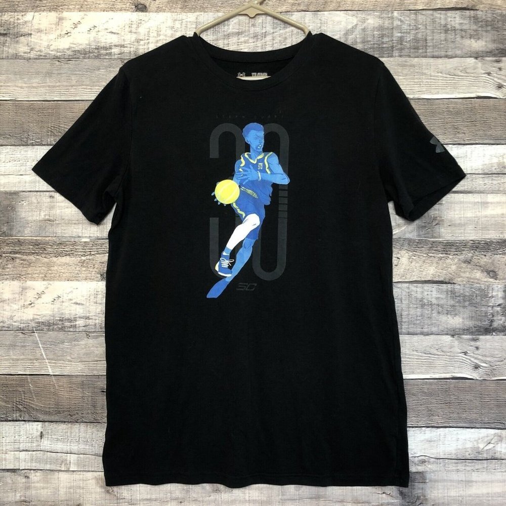 Under Armour HeatGear Loose Fit Youth T-Shirt Stephen Curry 30 Graphic X-Large